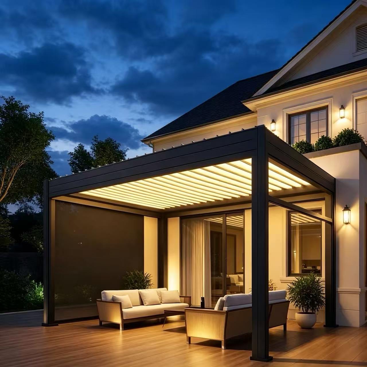 Outdoor Furniture Metal - Pergola Gaya Modern yang Dibuat Sesuai