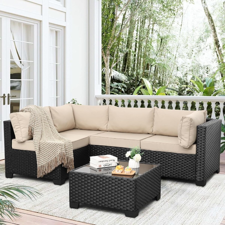 Outdoor Furniture Metal Chairs - Set Furnitur Teras Luar Ruangan 5