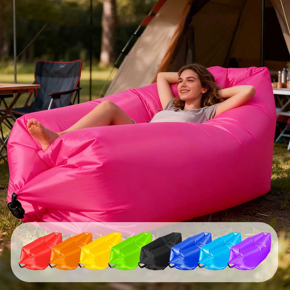 Outdoor Daybed Furniture - Sofa Tiup Portabel Berwarna-warni, Model Santai,