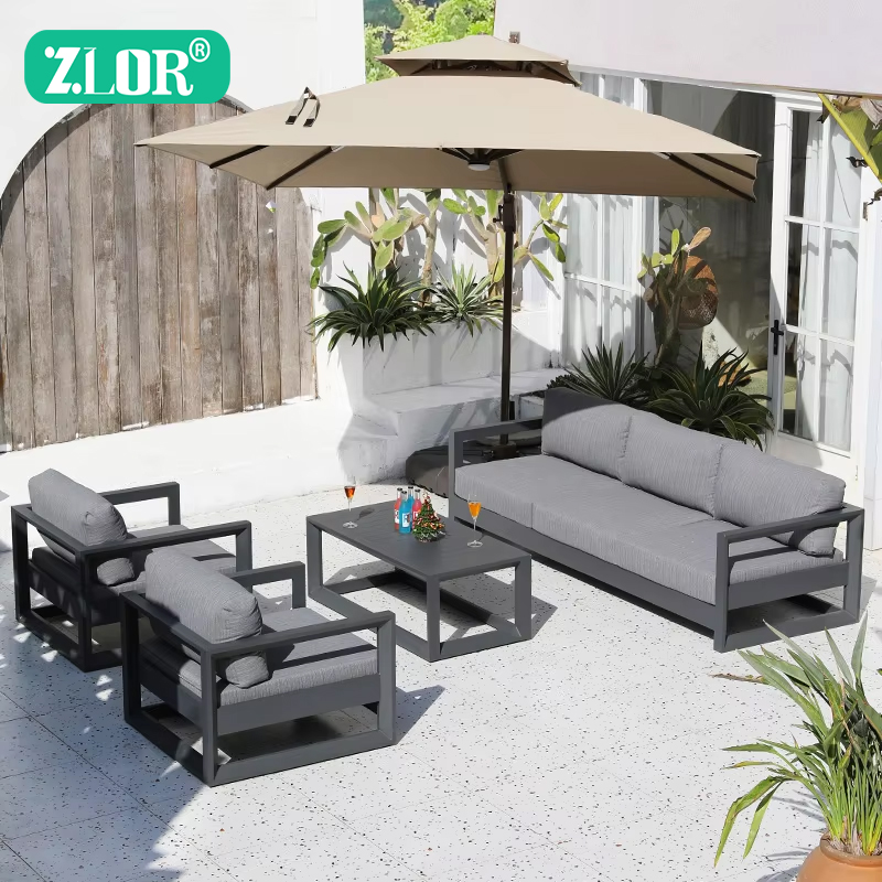 Set Sofa Luar Ruangan Aluminiu - Outdoor Furniture Luxury ulasan dan harga