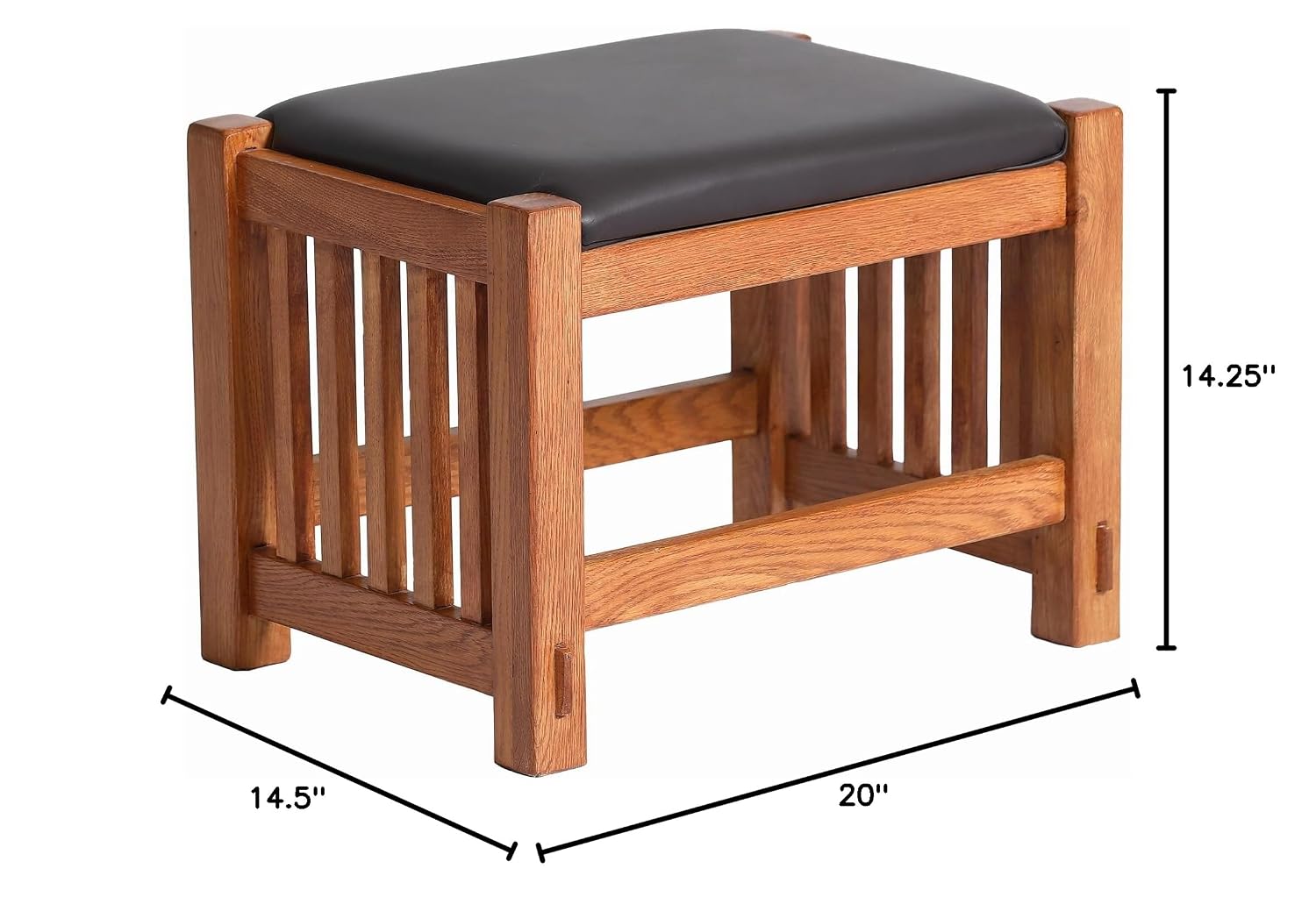 Bangku Kaki Mission Oak dengan - Outdoor Furniture Wood ulasan dan harga