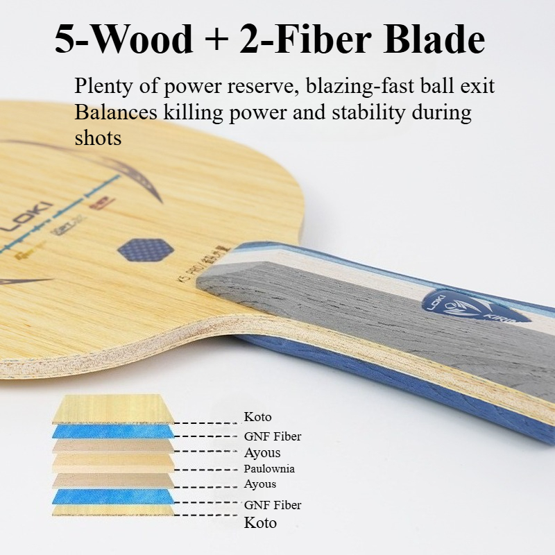 LOKI Kirin K5 PRO Raket Tenis  - Outdoor Furniture Wood ulasan dan harga